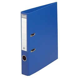 Classeur à levier PVC A4 - Dos de 5 cm - Carton de 10 - Bleu foncé