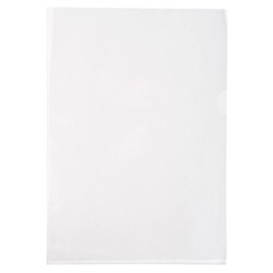 Pochette coin PVC lisse - Haute résistance 13/100e - A4 - Carton de 100 - Cristal