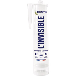Mastic polymère joint sanitaire L'INVISIBLE, 290ml, carton de 12