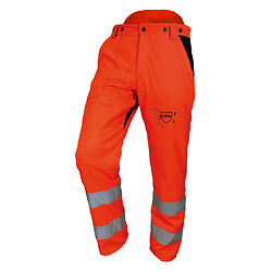 Pantalon HV 28m/s CLASSE III Orange fluo EN20471 taille S - FI317-19-S + BRETELLE AC002A