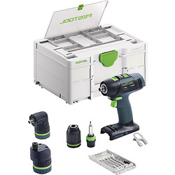 Perceuse-visseuse sans fil 18V - T18+3 Basic-Set - Machine nue - Livrée sans batterie ni chargeur dans coffret
