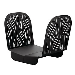 Range-bûches Serena Thirard, 400 x 525 mm, en acier époxy noir, capacité bûches jusqu'à 50 cm