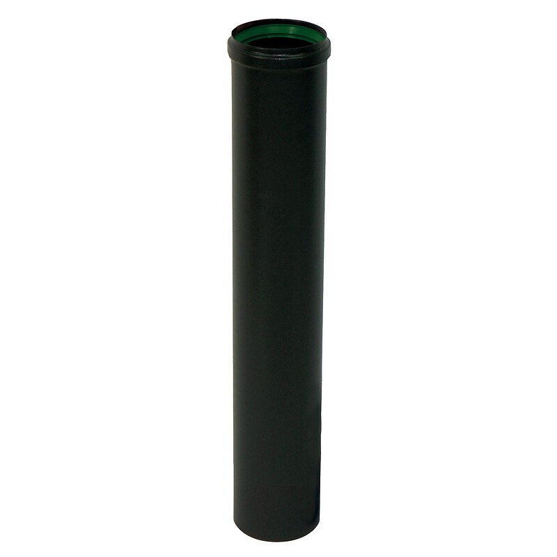 tuyau de raccordement: Tuyau pellets 100 cm noir diametre 80 mm
