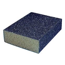 Éponge abrasive 4 faces 100x70x25 grain 100