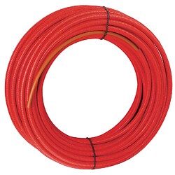 Tube PER gainé BetaPEX rouge 12x1,1 - 100m