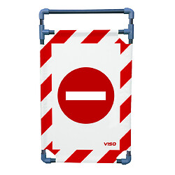 Panneau supplémentaire pour barrière paravent d'intervention et de travaux en PVC avec logo