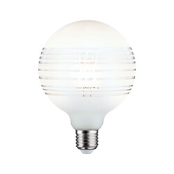 Globe LED G125 Anneau réfléchissant blanc mat à lignes