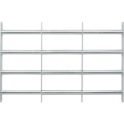 Grille anti-effraction pour châssis et soupirail en acier zingué hauteur 600 mm ajustable en largeur de 700 à 1050 mm
