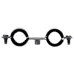 Colliers doubles isophoniques acier zingué pour tuyaux et tubes diamètre 12 mm boîte de 50 pièces