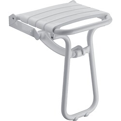 Siège de douche escamotable blanc
