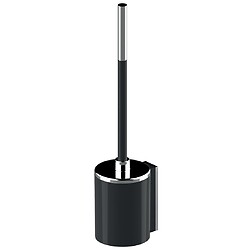 Porte-balayette mural avec brosse de toilette Onyx Duo Black