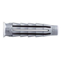Chevilles universelles PRO 6 avec collerette diamètre 6mm longueur 30mm, bidon de 1000 pièces