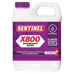 Désembouant et détartrant biodégradable X800 bidon de 1 L